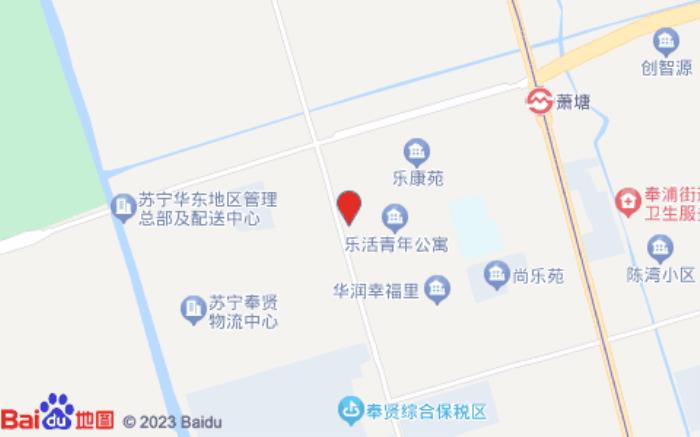 格林電競酒店(上海奉賢肖塘地鐵站店)位置圖