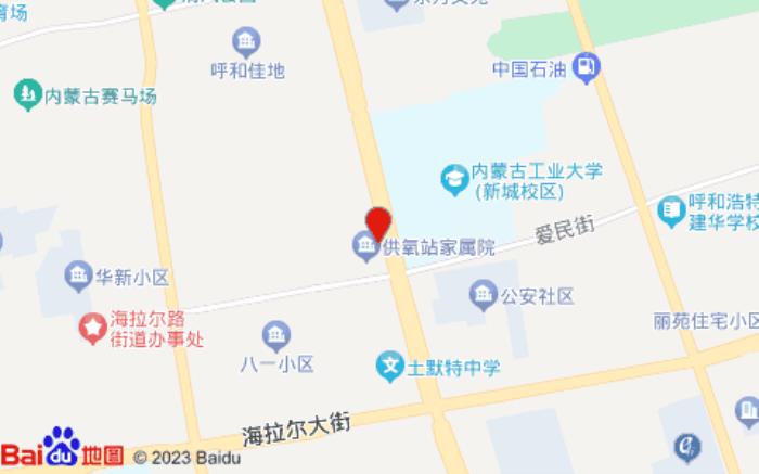 如家商旅酒店(呼和浩特體育場工業大學店)位置圖 如家商旅酒店(呼和浩特體育場工業大學店)位置圖