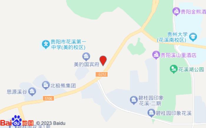 驛居酒店(貴陽花溪大學城國賓府店)位置圖 驛居酒店(貴陽花溪大學城國賓府店)位置圖