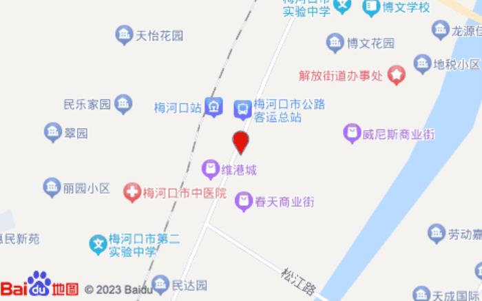 錦江之星(梅河口火車站店)位置圖 錦江之星(梅河口火車站店)位置圖