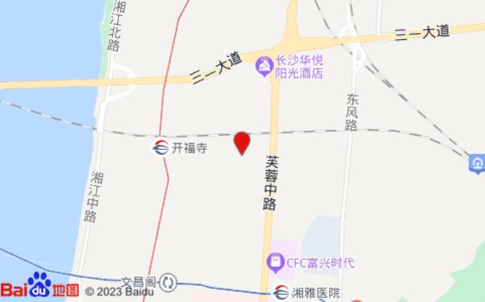 桔子酒店(長沙芙蓉中路天健城店)位置圖 桔子酒店(長沙芙蓉中路天健城店)位置圖