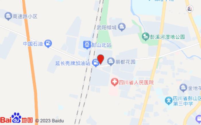眉山彭山北站亞朵酒店(迎賓大道中段店)位置圖 眉山彭山北站亞朵酒店(迎賓大道中段店)位置圖