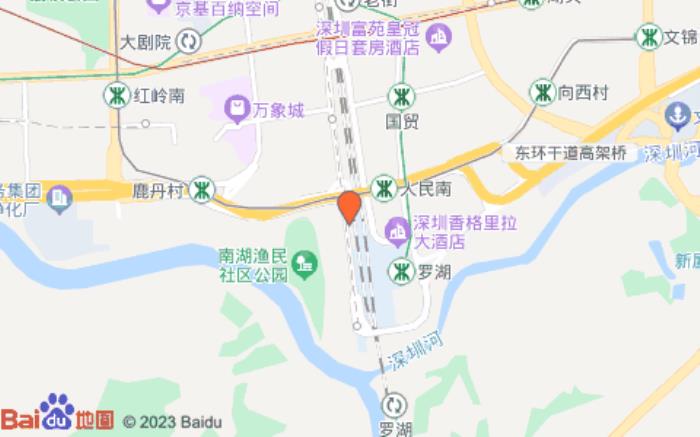 華驛酒店(深圳羅湖火車站店)位置圖 華驛酒店(深圳羅湖火車站店)位置圖