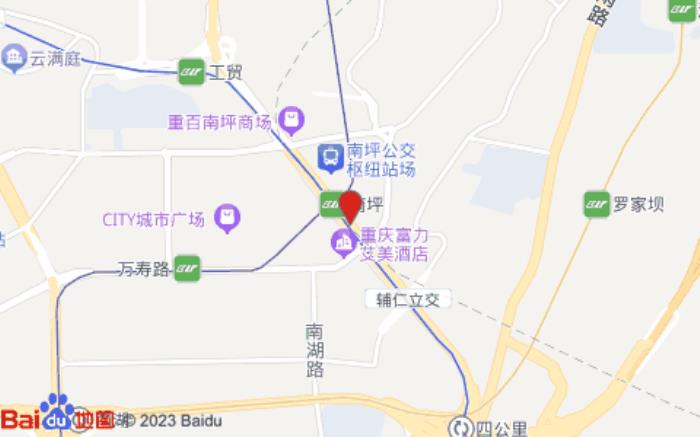 重慶開元名庭酒店(南岸區南坪萬達廣場店)位置圖 重慶開元名庭酒店(南岸區南坪萬達廣場店)位置圖