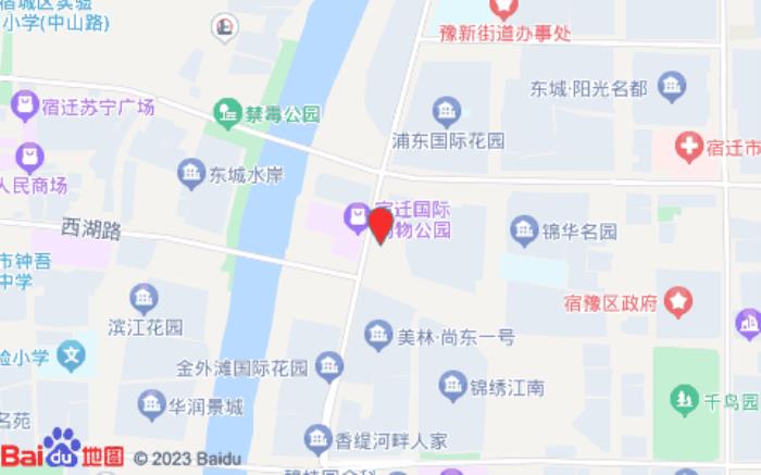 尚客優悅酒店(宿遷眾大上海城店)位置圖 尚客優悅酒店(宿遷眾大上海城店)位置圖